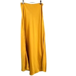 Free People Yellow Maxi Skirt